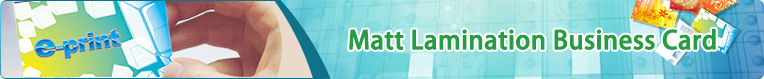 Matt Lamination Business Card