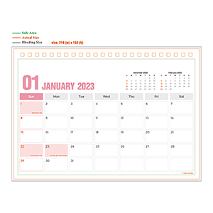 2023 Calendar - 03 - Landscape