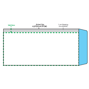 P 4.25(H) x 8.75(W) - NO WINDOW