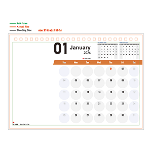 2026 Calendar - 01 - Landscape