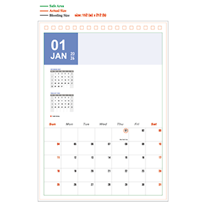 2026 Calendar - 02 - Portrait
